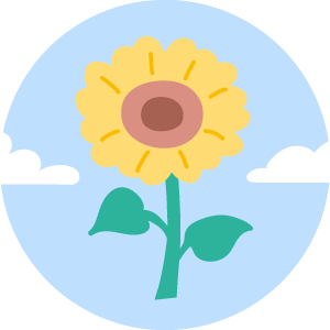 Sunflower Stretch Mini Meditation For Kids, cartoon sunflower