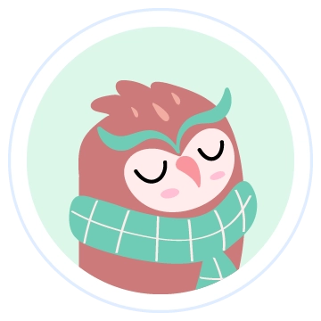 Cartoon Owl head shot