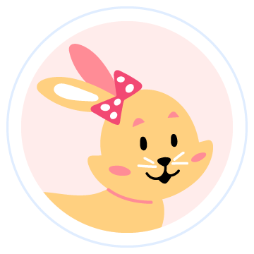 Cartoon Bunny head shot