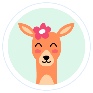 Cartoon Deer head shot
