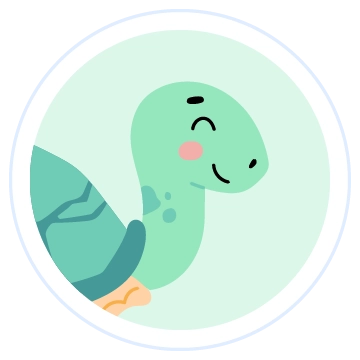 Cartoon Turtle head shot